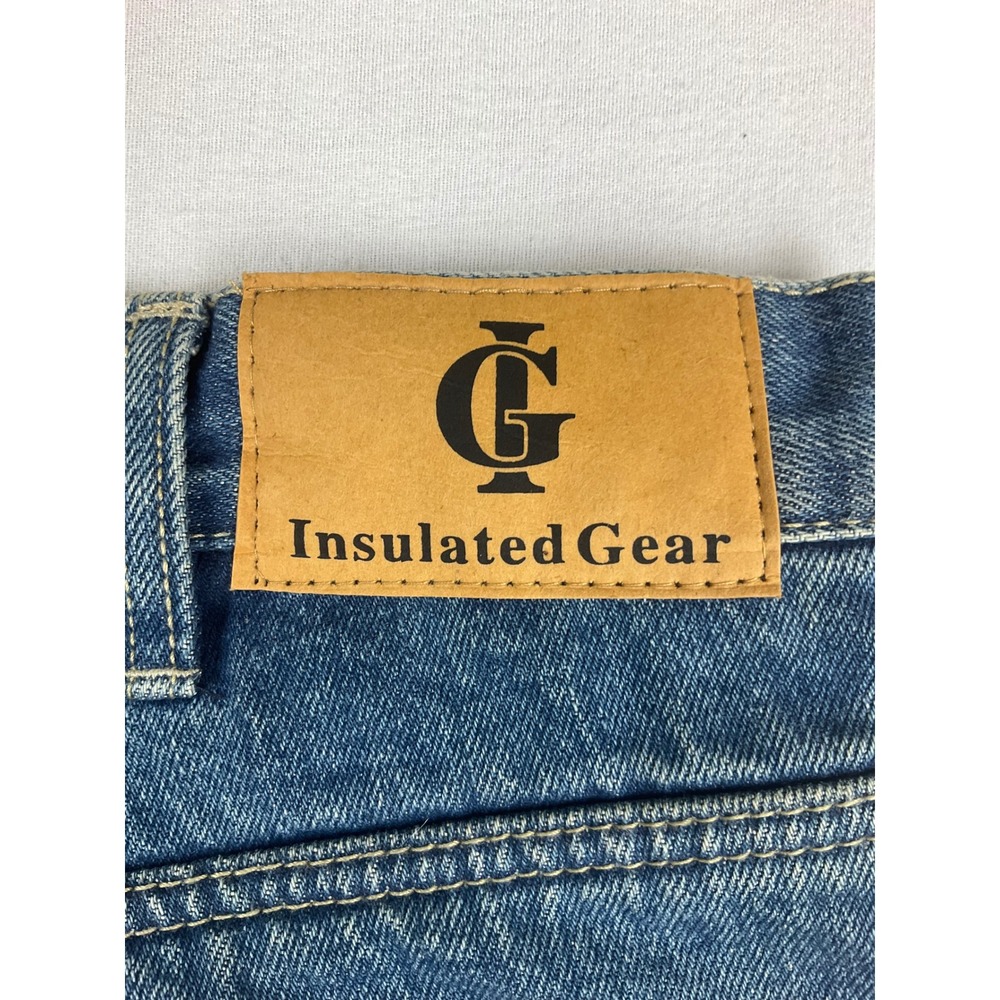 Insulated Gear Mens Jeans 40x32 (fits 40x31) Blue Fleece Lined Denim Work Pants - Picture 13 of 13